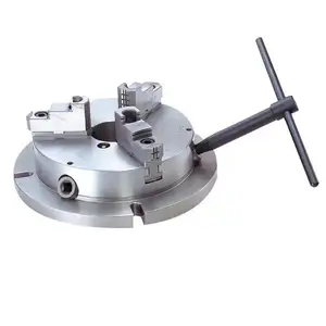Mandrin de tour en métal pour le serrage de l'acier et de l'alliage à centrage automatique Mandrin à 4 mâchoires de petite taille de 80mm de diamètre