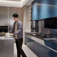 Pabrik BAINENG Langsung dari Pabrik, Kustomisasi Seluruh Rumah, Kabinet Dapur Stainless Steel, Satu Atap untuk Furnitur Rumah & Komersial yang Dikustomisasi