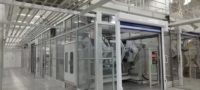 Cabine de travail modulaire ISO 5-8 avec douche d'air et pass-box pour la fabrication en laboratoire électronique