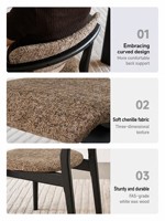 Chaise de salle à manger vintage française en bois massif avec revêtement en velours, design mi-siècle pour la maison, le bureau et l'hôtellerie, fauteuil avec dossier