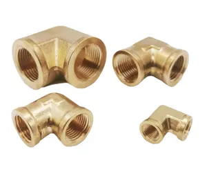 Threaded khuỷu tay nhà máy tùy chỉnh Brass phụ kiện đường ống Brass khuỷu tay 90 độ khuỷu tay ống phù hợp