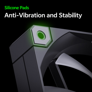 Snowman as120 argb hiệu suất cao trường hợp Fan 76.8cfm 2000rpm dày phác thảo tư nhân khuôn tiếng ồn thấp để làm mát - Product Image 4