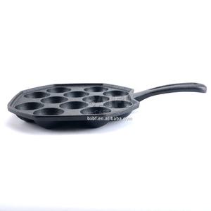 Molde cuadrado de 12 orificios para tortitas, sartén para Tartas de hierro fundido premarino, con forma de pulpo, Takoyaki - Product Image 5