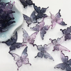 Gradient Butterfly Acrylic Hair Clip 25mm <b>Decorative</b> Daily Use Accessory - Product Image 4