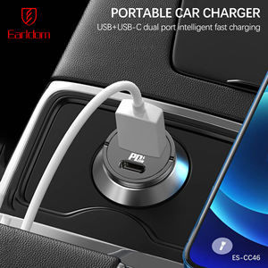 Earldom PD 30W & QC3.0 Type C Chargeur de voiture à charge rapide USB C Chargeur de téléphone de voiture Adaptateur de port Montre intelligente Chargeur allume-cigare - Product Image 3