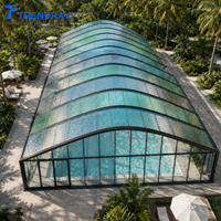 Feuille de polycarbonate solide gaufrée, flexible, adaptable à la machine, antidérapante, pour clôture de piscine, pour piscine domestique