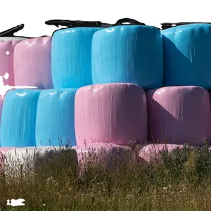 Händler grün weiß schwarz benutzer definierte Silage Film Landwirtschaft Stretch Wrap Frisch halte ballen Wrap Film mit hoher Qualität