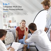 NEEWER 24 "x 36"/60x90cm Réflecteurs de Lumière pour la Photographie Portable 5 en 1 Diffuseur Pliable pour Studio et Éclairage Extérieur