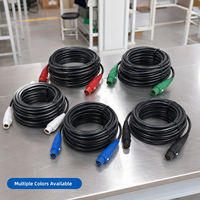 Kabel Ekstensi Cam-lock Industri Panjang Sesuai Pesanan 200A Kawat Tembaga Ukuran 2/0AWG untuk Pencahayaan Panggung dan Kabel Daya Generator Amerika