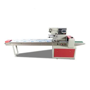 Horizontal biscuit cracker flow wrapping packaging machine manufacturers packing machine for chocolate cheese bread