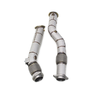 ท่อลงตรงแบบตรงรุ่นสำหรับ BMW X3M/X4M F97/F98 3.0T ปี 2019-2023 พร้อมแผ่นกันความร้อน 1.5 มม. ท่อไอเสีย ท่อเทอร์โบ - Product Image 1