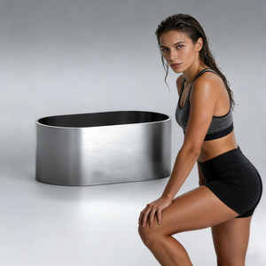 Baignoire froide en acier inoxydable personnalisable pour plongeon glacé, baignoire glacée pour athlètes, récupération après ent - Product Image 5
