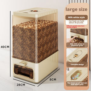 थोक 12.5 किलोग्राम अनाज कंटेनर रसोई बहुक्रियाशील खाद्य-ग्रेड चावल जार प्लास्टिक खाद्य-ग्रेड सामग्री रसोई अनाज डिस्पेंसर - Product Image 6