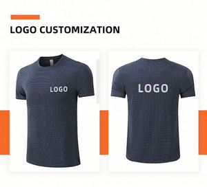 Design Men's 100% Cotton Custom Logo Blank T Shirts High Quality Normal Fitting Crew Neck Slim Fit T-Shirts for Men - Product Image 5