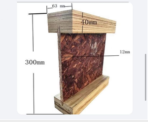 Viga de Madera Contrachapada <span class=keywords><strong>OSB</strong></span> Impermeable con Material de Pino, 12 mm de Espesor, Superficie Acabada para Uso en Pisos Interiores - Product Image 4