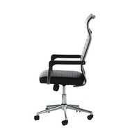 Chaise pivotante de bureau Design moderne Chaise ergonomique en cuir et métal Hauteur réglable Pas fatigué pour la conférence de bureau