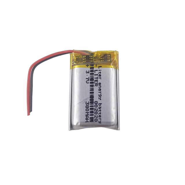 Custom Battery Lithium 3.7v 380mah Li-polymer 802028 802030 Rechargeable Li-po Battery for Camera UN38.3 CE ROHS