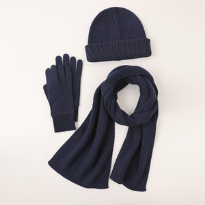 Nuevo Conjunto de Bufanda, Gorro y Guantes de Cachemira Suave para Adultos, Tejido Transpirable para Otoño, con Etiqueta Personalizada - Product Image 1