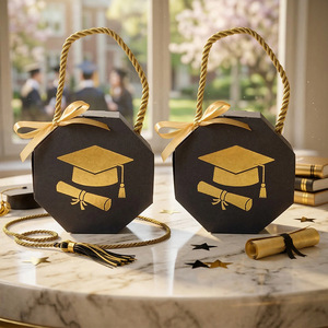 Boîtes d'emballage pour la saison des diplômes – Boîtes cadeaux haut de gamme biodégradables et écologiques pour célébrations, réussites et examens, portables - Product Image 2