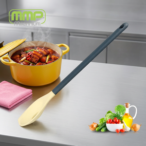 <b>Silicone</b> Slotted Angled Spoon Mmp Recommend Kitchen pet Accessories specialty <b>tools</b> camping Gadgets dessert salad kitchenware - Product Image 5