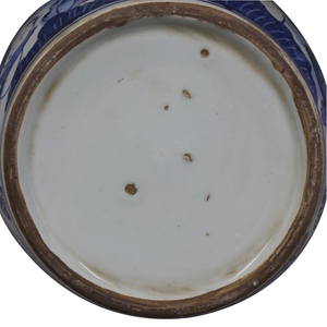 Temple Jars Blue and White Porcelain Mason Jars para la venta Antiguo antiguo azul y blanco porcelana figura cubierta tarro - Product Image 6