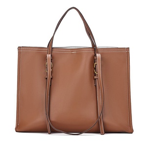 2025 mới của phụ nữ qua biên giới Vai Túi màu nâu sẫm màu đen đơn giản giải trí công suất lớn Vai Túi - Product Image 4