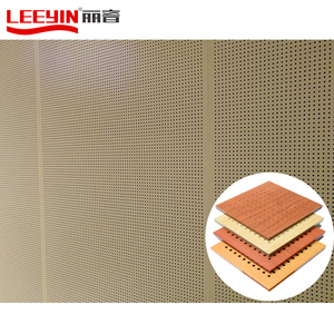 Panneau Mdf personnalisé de réduction du bruit ignifuge, panneau acoustique en <span class=keywords><strong>bois</strong></span> perforé - Product Image 5