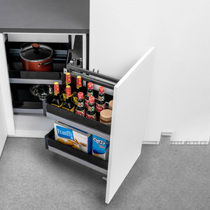 Roeasy intelligent vente en gros accessoires de placard de cuisine armoire de cuisine ensemble de rangement tiroir coulissant panier à tirage d'angle - Product Image 1