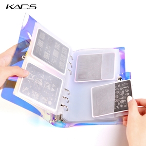 KADS Libro Organizador de Placas de Estampado para Uñas, 32 Ranuras, Soporte para Placas de Estampado de Uñas, Bolsa para Tarjetas de Plantillas de Impresión - Product Image 2