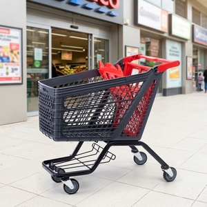 Carrello <span class=keywords><strong>spesa</strong></span> in plastica da 210 litri, resistente, per supermercati e ipermercati, in vendita. - Product Image 1