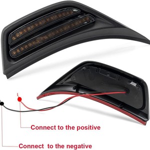 ไฟเลี้ยว LED บริเวณซุ้มล้อ สำหรับรถจี๊ป เชอโรกี ปี 18-22 JL 12V สีเหลืองขาว ไฟเลี้ยวข้างแบบสองสี - Product Image 2