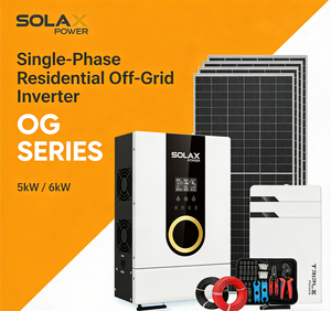 Inversor Híbrido Monofásico <span class=keywords><strong>SolaX</strong></span> Serie OG de 5kW 6kW para Sistemas de Almacenamiento de Energía Solar Doméstica con Batería - Product Image 1