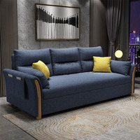 Multifunktionales Modulares Modernes Ausziehbares Schlafsofa Wasserdichter Stoff Massivholzrahmen Multifunktionaler Stauraum Kleines Wohnzimmer