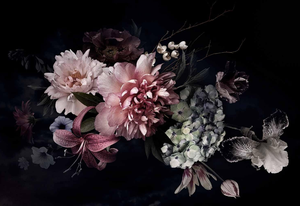 Papel tapiz de primera calidad, flores, papel tapiz fotográfico no tejido, decoración de pared elegante, papel de pared, sala de estar, papel tapiz de peonía Rosa natural - Product Image 4