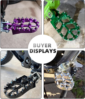 Prêt à expédier : Repose-pieds larges Sur-Ron Ultra Bee en aluminium CNC antidérapants – Ensemble de pédales pour moto électrique tout-terrain – Pièces de mise à niveau