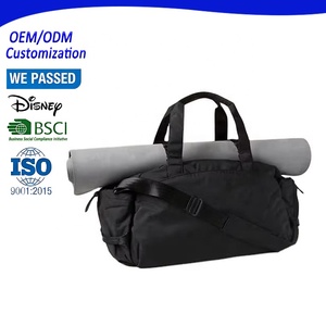 Large Capacity Adjustable Strap Portable Durable OEM Custom Casual Polyester Sports Gym <b>Bag</b> <b>Yoga</b> Mat Travel Weekender Duffel <b>Bag</b> - Product Image 1