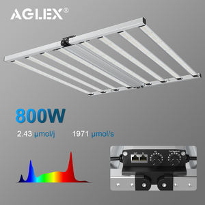 AGLEX 800W Planta de interior hidropónica LED Grow Light IP65 Blanco Emisión Cuerpo de aluminio Azul Rojo Bloom Aplicación - Product Image 2