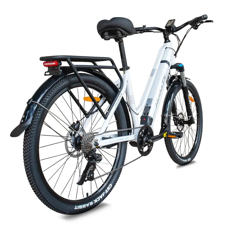 จักรยานไฟฟ้าขนาดกลาง 27.5 นิ้ว มอเตอร์ 48V จักรยานเมืองไฟฟ้า จักรยานไฟฟ้าสําหรับผู้ใหญ่