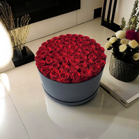 Boîte de 60 roses éternelles Every Love Beaulasting, roses réelles conservées, roses rouges dans une boîte cadeau