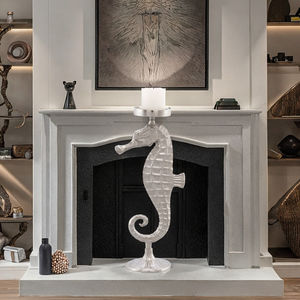 Farol de Acero Inoxidable Ecológico Hecho a Mano para Decoración del Hogar, Diseño Navideño Francés Simple de Columna Romana - Product Image 3