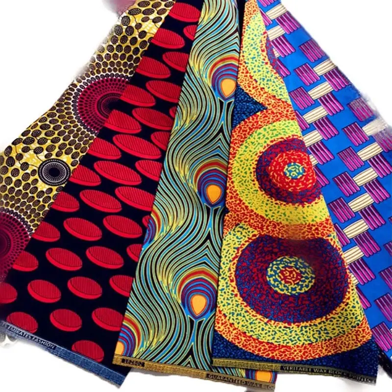 Factory Supply 100%cotton Wax Printing Fabric for African Dressing