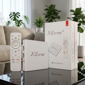 XS97 RK14 Android 14กล่องสมาร์ททีวี4K HDR สตรีมมิ่ง BT การควบคุมด้วยเสียง - Product Image 1