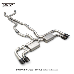 Silencieux d'échappement à soupape COC pour <span class=keywords><strong>Porsche</strong></span> <span class=keywords><strong>Cayenne</strong></span> 958 4.8 2010-2016 Systèmes de tuyaux d'échappement en acier inoxydable Sport - Product Image 5