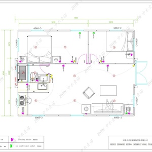Casa Container di Lusso Espandibile da 20ft, 30ft, 40ft con Bagno <span class=keywords><strong>Nero</strong></span> e <span class=keywords><strong>Soggiorno</strong></span>, Design Prefabbricato Pieghevole per Abitazioni - Product Image 6