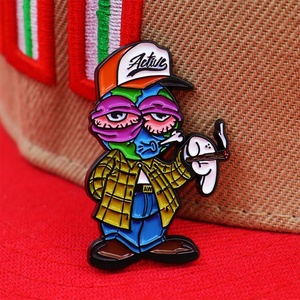 Flag Funny Dog Backing Magnet Saying Custom Safety <b>Pins</b> <b>Hat</b> Enamel <b>Pin</b> - Product Image 6