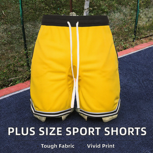 Pantalones Cortos Deportivos Casuales para Hombre, para Correr y Baloncesto, con Malla, Cintura Baja, Antiarrugas, Transpirables, Estampados, con Bolsillos con Cremallera - Product Image 2