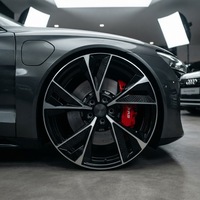 Nouvelles jantes en alliage 21 pouces 5x112 9.5J ET25 à profil profond et maille concave JWL-VIA pour Audi A4 A5 A6 A7 (modèle 2026)