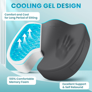 <span class=keywords><strong>Coussin</strong></span> de siège <span class=keywords><strong>ergonomique</strong></span> en mousse à mémoire de forme pour bureau voiture jeu-sciatique coccyx coccyx soulagement de la douleur matériau en <span class=keywords><strong>bambou</strong></span> - Product Image 3