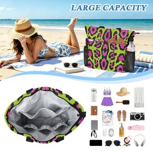Bolsa de Playa de Verano Personalizada con Impresión OEM, con Múltiples Bolsillos y Bolsa Pequeña Adicional - Product Image 4