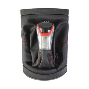 Car Gear <b>Knob</b> Leather 5-Speed 6-Speed Set For Seat Ibiza 02-10 Ergonomic <b>Shift</b> <b>Knob</b> - Product Image 2